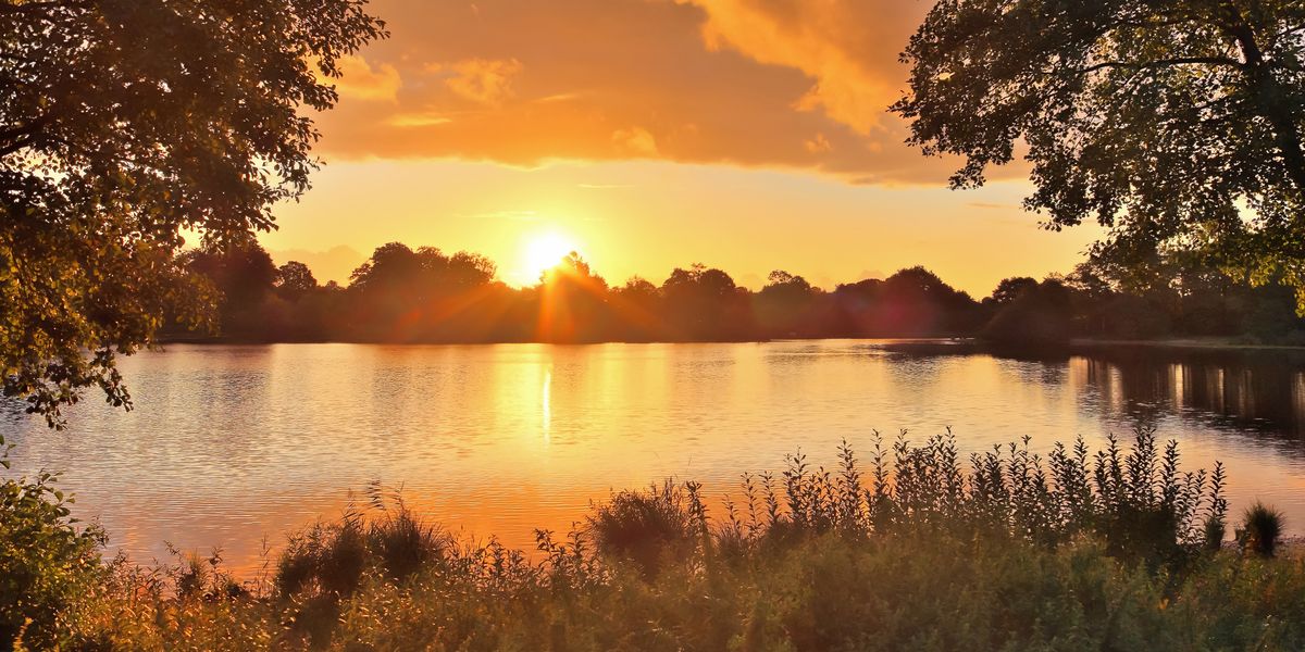Landschaft in Abendstimmung Stil zum Video Übertragen 